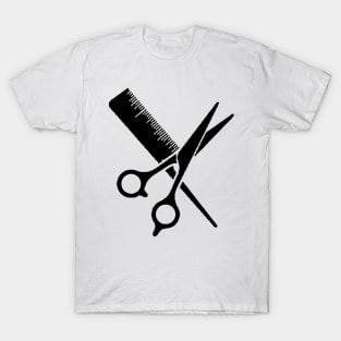 Hairdressing Scissors And Comb T-Shirt